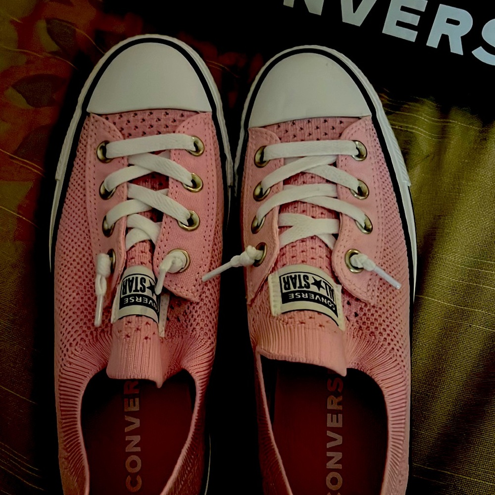 Pink converse sneakers